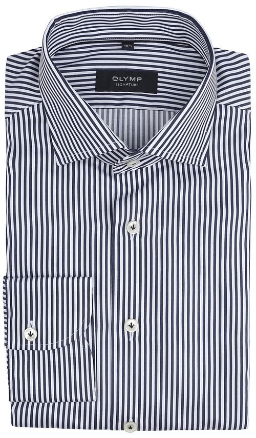 Olymp Signature Shirt Stripes Blue Product