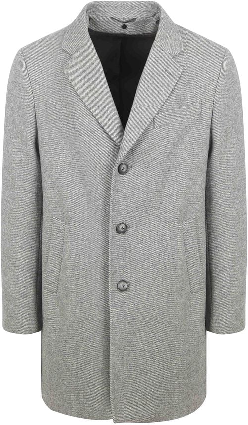 Suitable Coat Wool Twill Grey Product