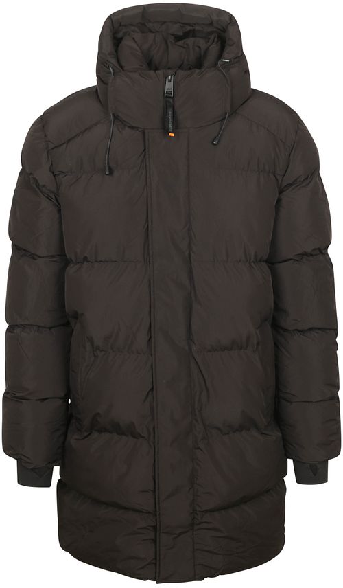 Superdry Veste Bouffante Long Hooded Noir