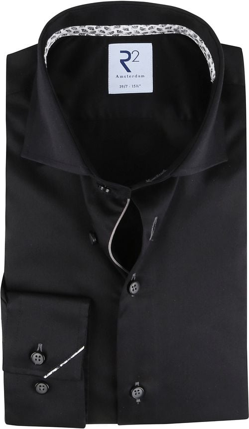R2 Hemd Extra Long Sleeves Schwarz Product