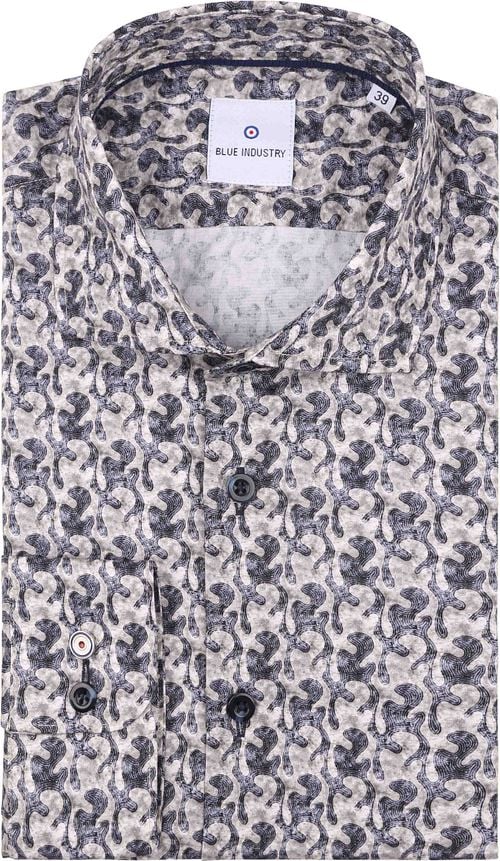 Blue Industry Shirt Print Blue Product