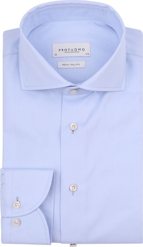 Profuomo Hadleighs Royal Twill Shirt No6 Blauw Product