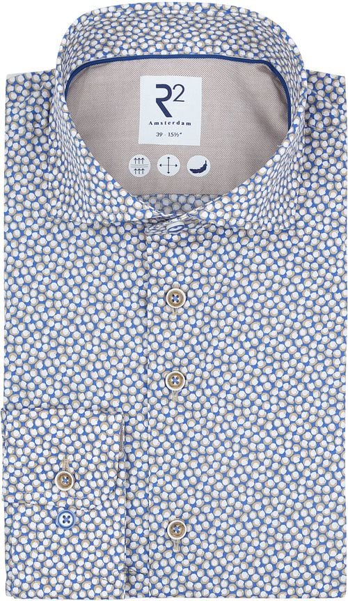 R2 Shirt Print Coffee Cups Blue Product