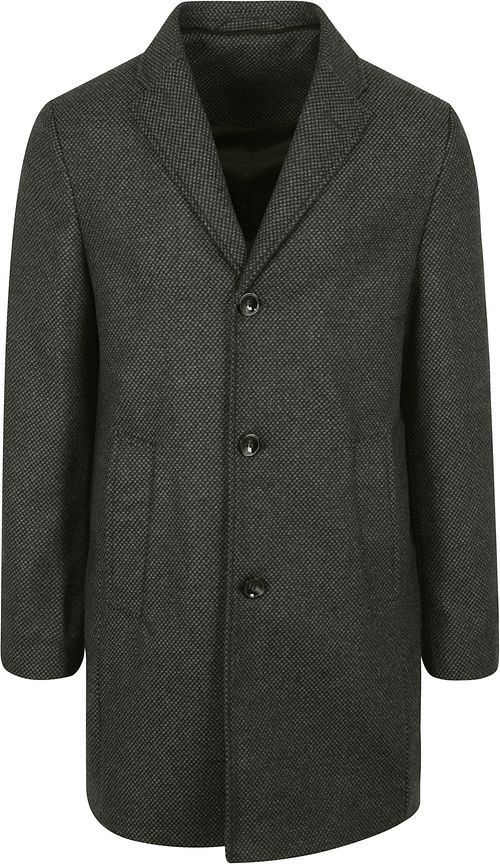 Suitable K150 Coat Wool Blend Plaid Dark Green Product