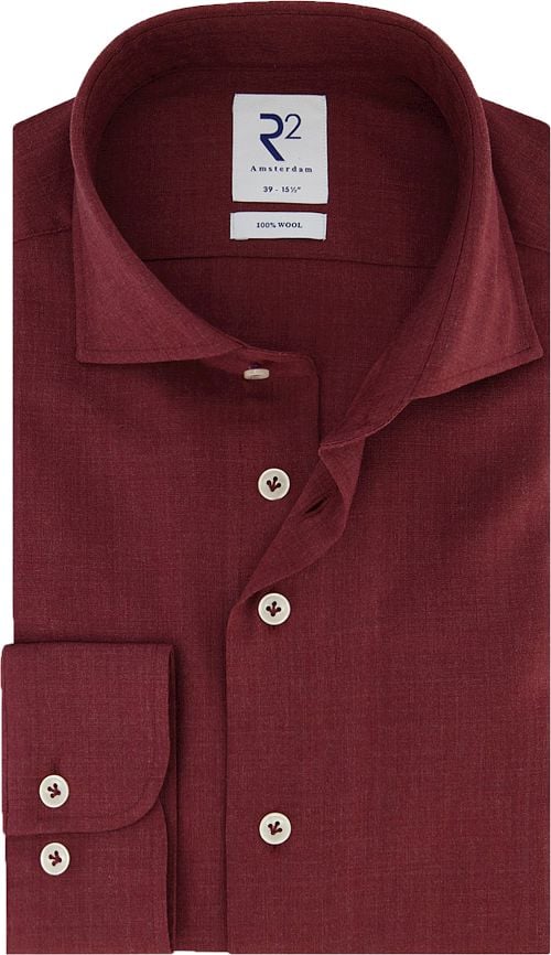 R2 Wolle Hemd Bordeaux Product