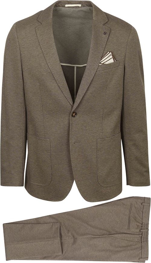 Suitable Flex Jersey Suit Beige