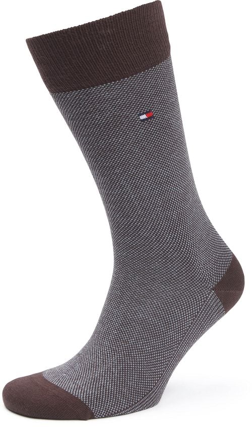 Tommy Hilfiger Chaussettes Lot de 2 paires Birdseye Burgundy Navy