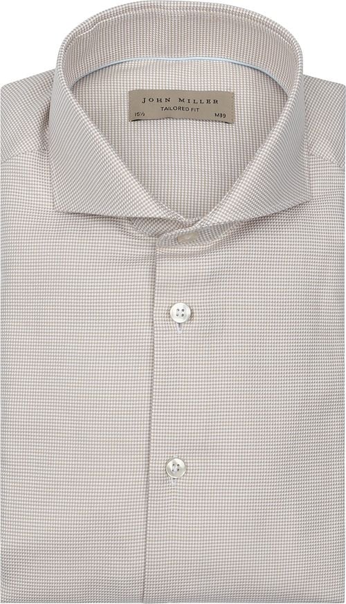 John Miller Shirt Small Check Beige Product