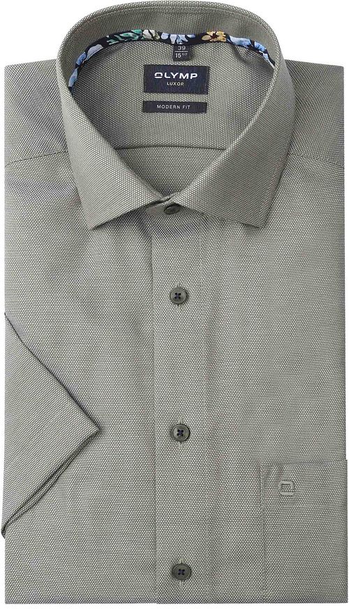 OLYMP Modern-Fit Manches Courtes Vert Product
