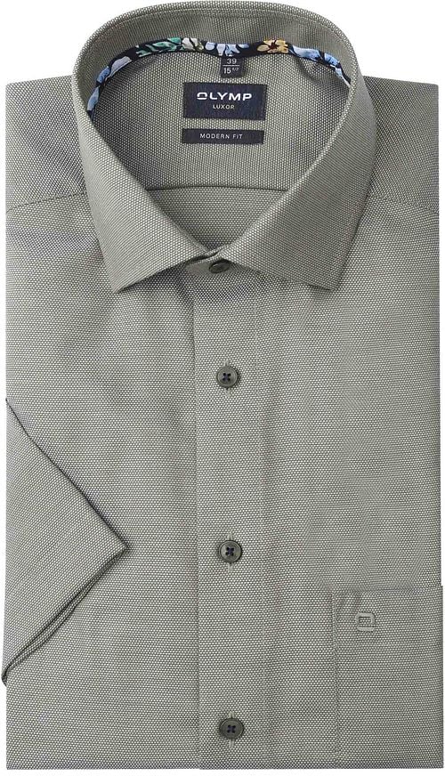 OLYMP Modern-Fit Short Sleeve Shirt Green Product