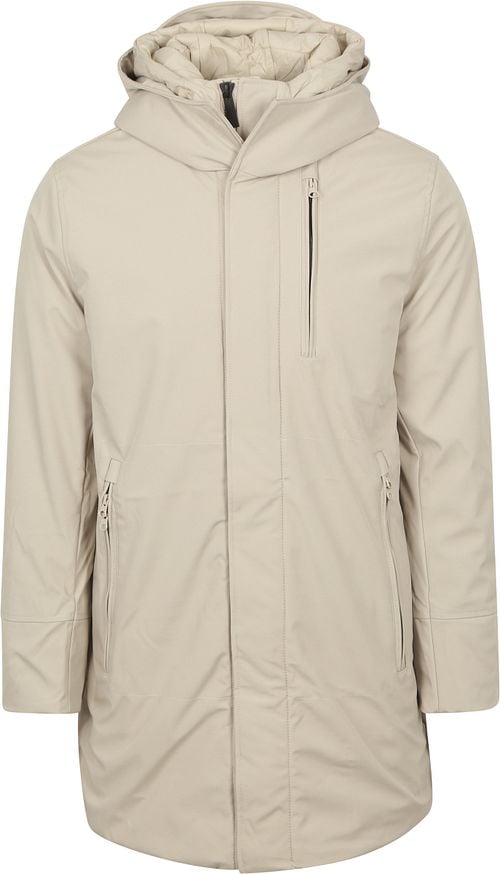 KnowledgeCotton Apparel Climate Shell Coat Ecru Product