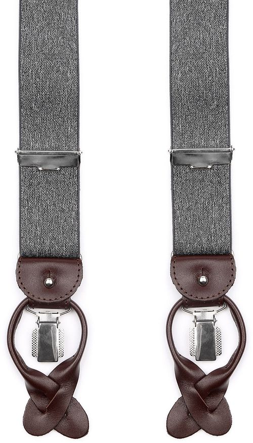Profuomo Suspenders Anthracite Melange Product