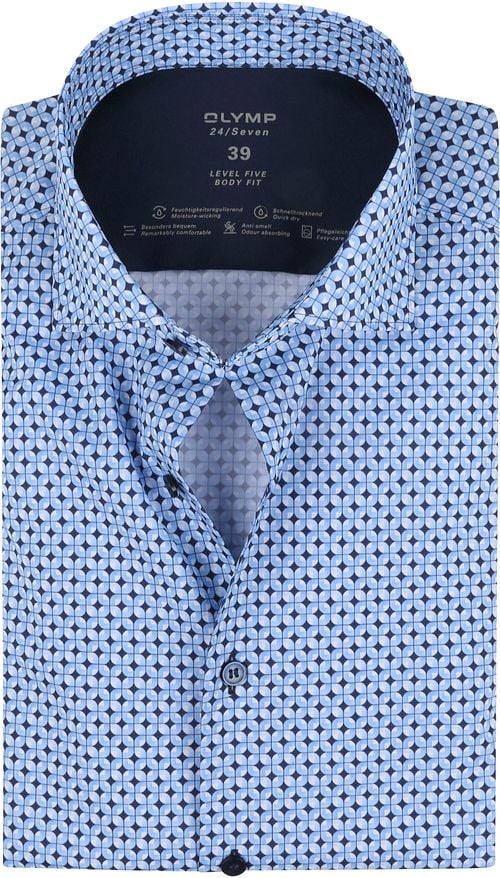 OLYMP Lvl 5 Shirt 24/Seven Design Blue Product