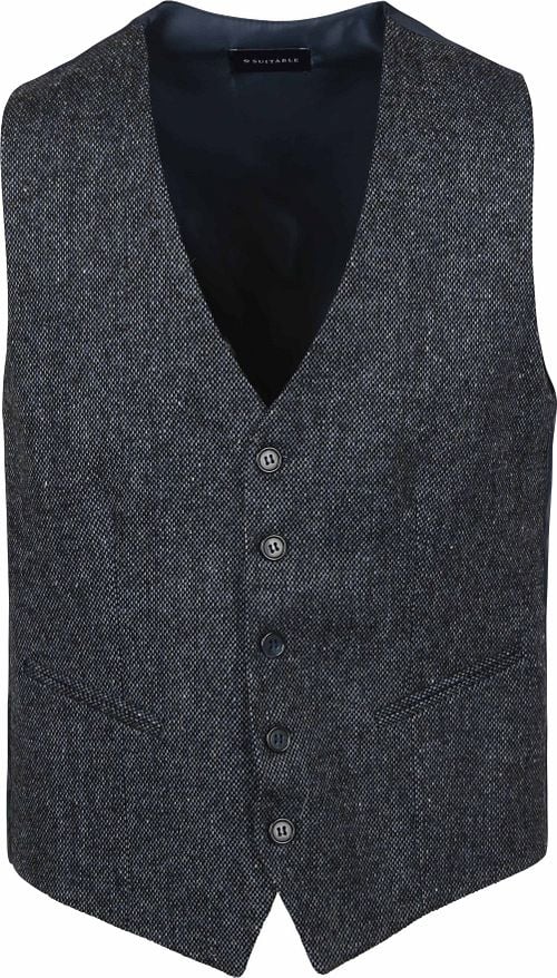 Suitable Gilet Birds Eye Navy Product