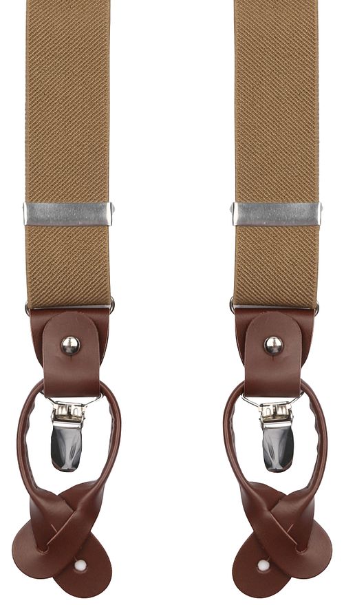 Suitable Luxe Suspenders Beige Product