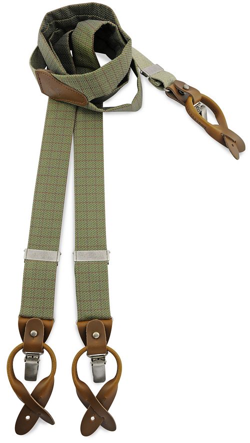 Sir Redman Luxury Suspenders Essential MacMillan Green Product / Detail