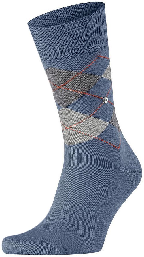 Burlington Chaussettes Manchester Carreaux Bleu 6274 Product