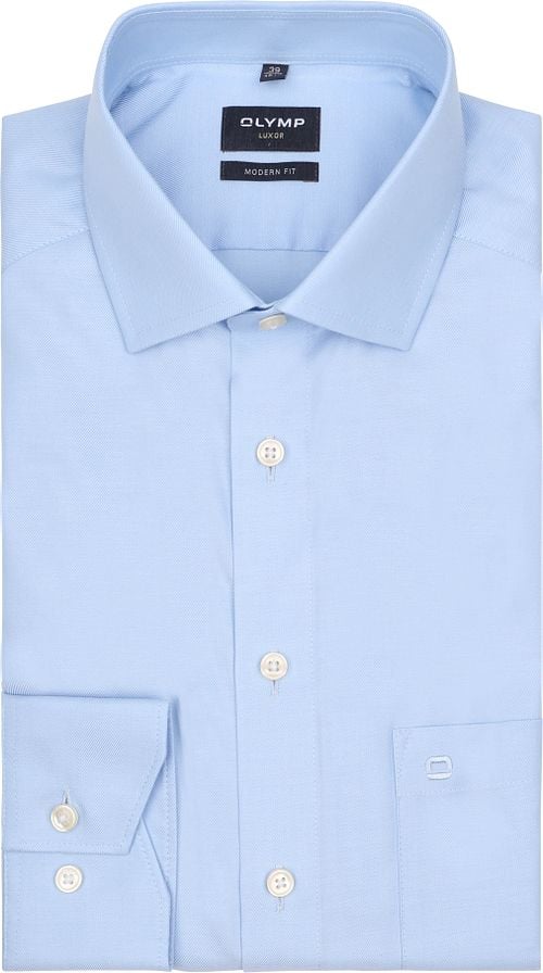 OLYMP Baumwolle Hemd Luxor Blau Product