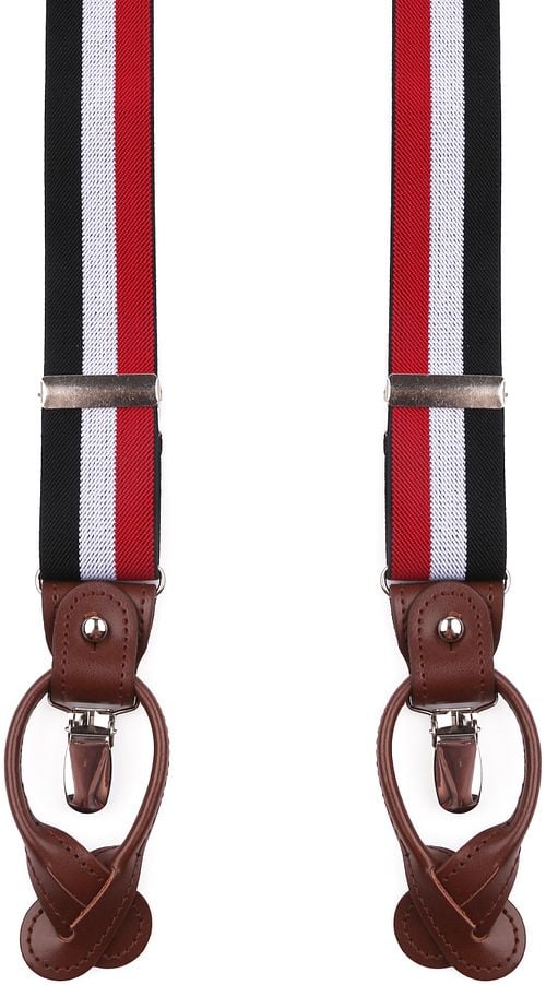 Suitable Luxe Suspenders Red White Blue Product
