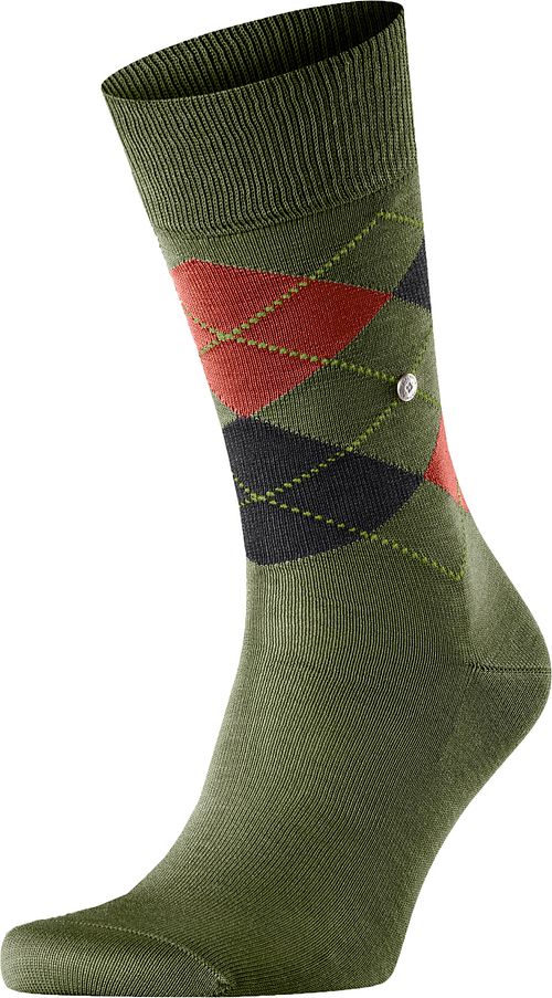 Burlington Manchester Socken Kariert Grün 7517 Product