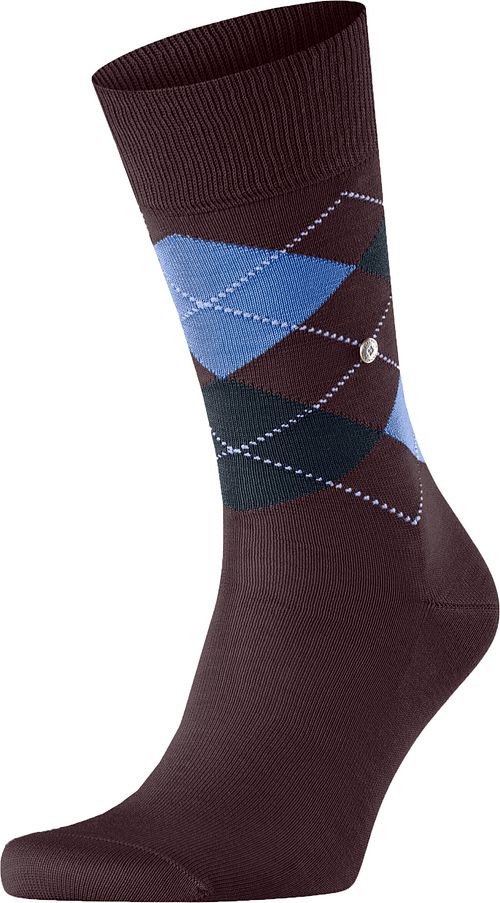 Burlington Manchester Socks Checkered Bordeaux 8696 Product