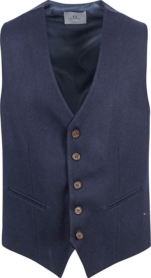 Suitable Gilet Tweed Navy Product