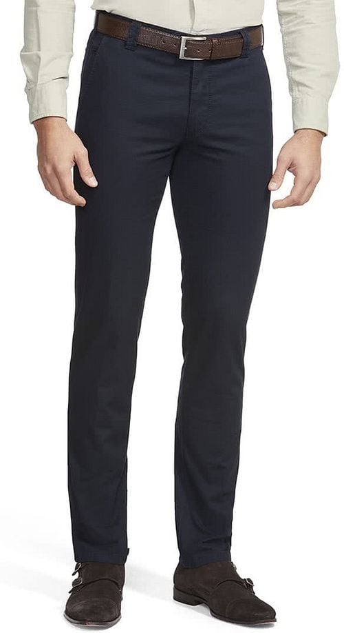 Meyer Chino Bonn Donkerblauw Model / Voorkant