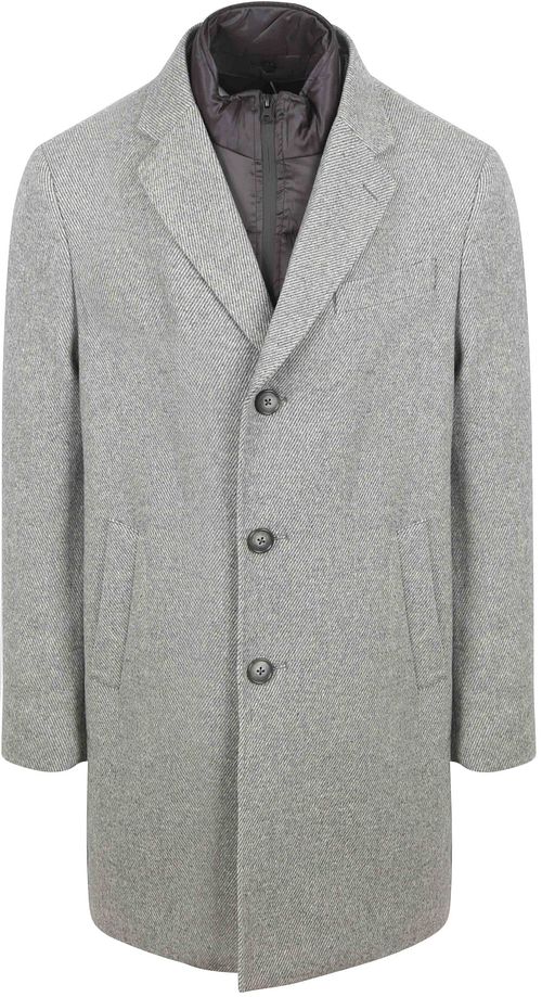 Suitable Coat Wolle Twill Grau Product