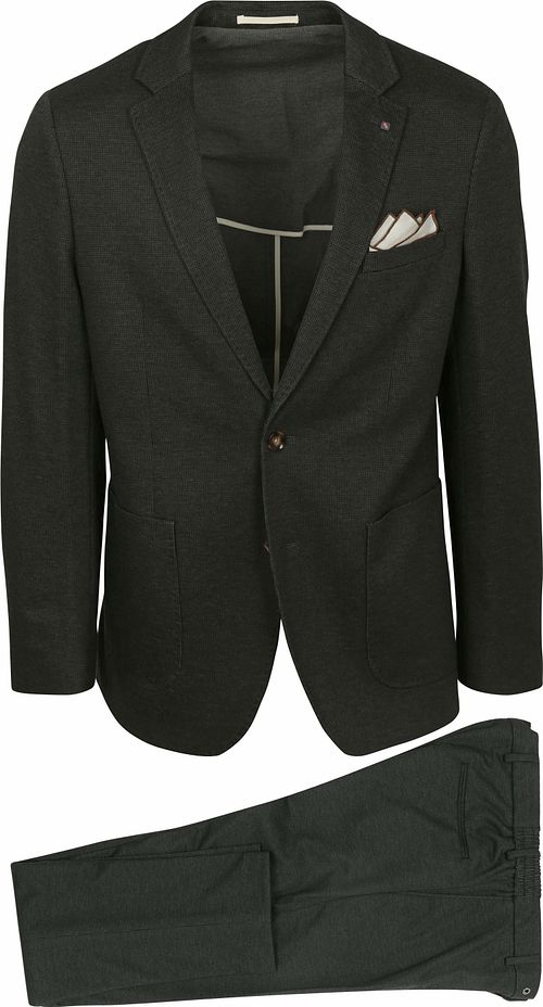 Suitable Flex Jersey Suit Moss Green