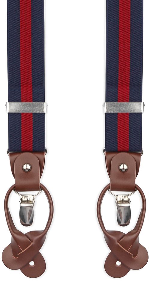 Suitable Luxe Bretelles Marine Rayure Rouge Product