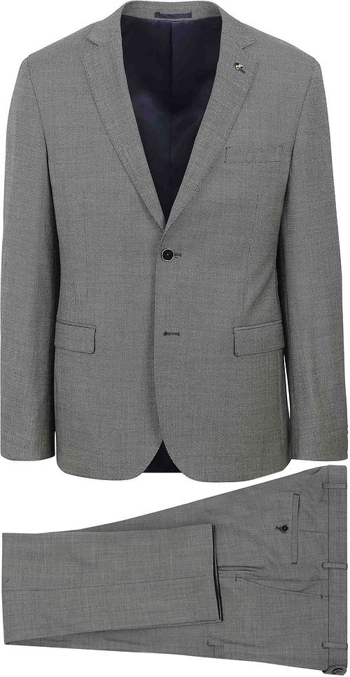 Suitable Suit Lucius Birdseye Wool Grey Product