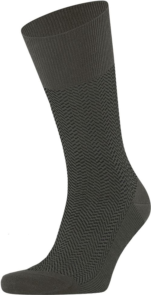 Falke Airport Herringstripe Sock Army Product