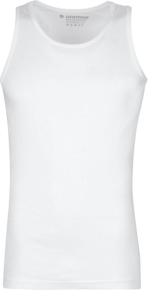 Garage Stretch Basic Singlet White Product