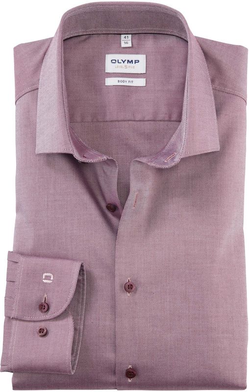 Olymp Level Five Smart Casual Body Fit linen shirt lilac