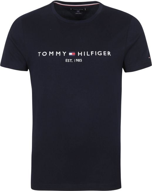 Sluier snijder Correct Tommy Hilfiger Logo T Shirt Navy MW0MW11465-403 order online | Suitable