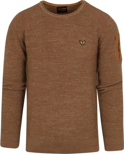 de jouwe Plantkunde Verouderd PME Legend Sweater Knitted Brown PKW2208301 order online | Suitable