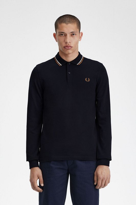 Fred perry long shop sleeve polo shirt