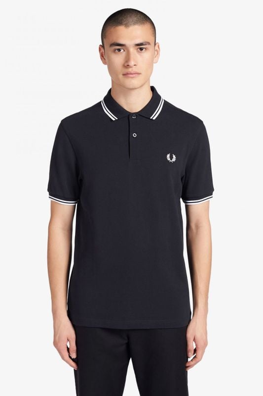 Fred Perry Polo Shirt Navy White