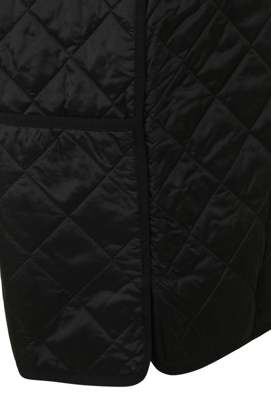 Barbour Waistcoat Quilted Zip-in Black