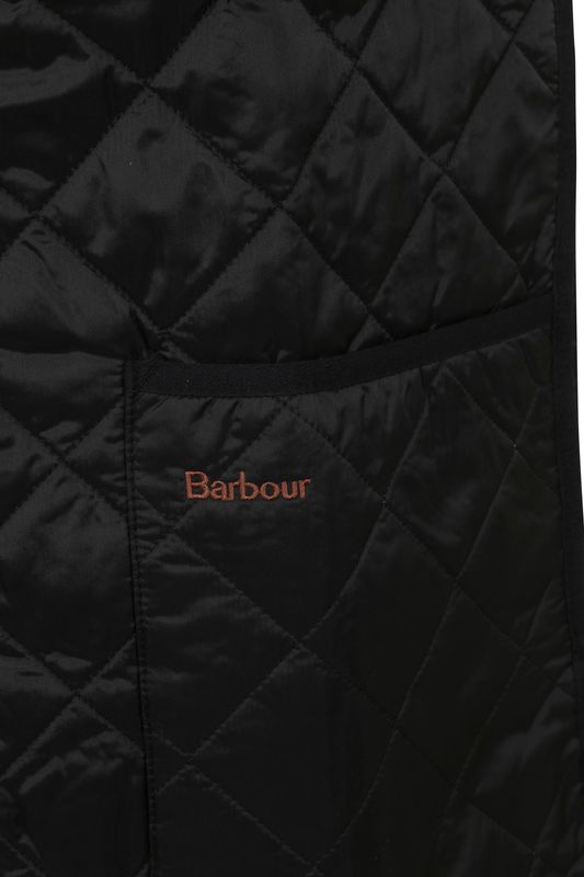 Barbour Waistcoat Quilted Zip-in Black