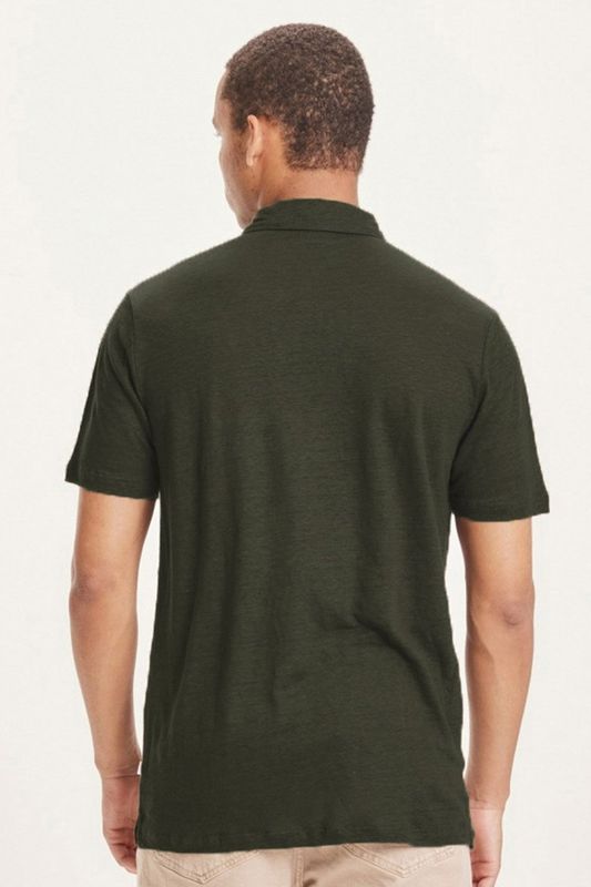 KnowledgeCotton Apparel Polo Shirt Rowan Dark Green