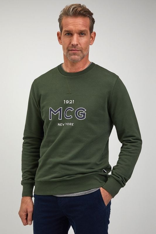 McGregor Sweater Logo Donkergroen