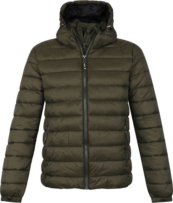 superdry grey puffer jacket