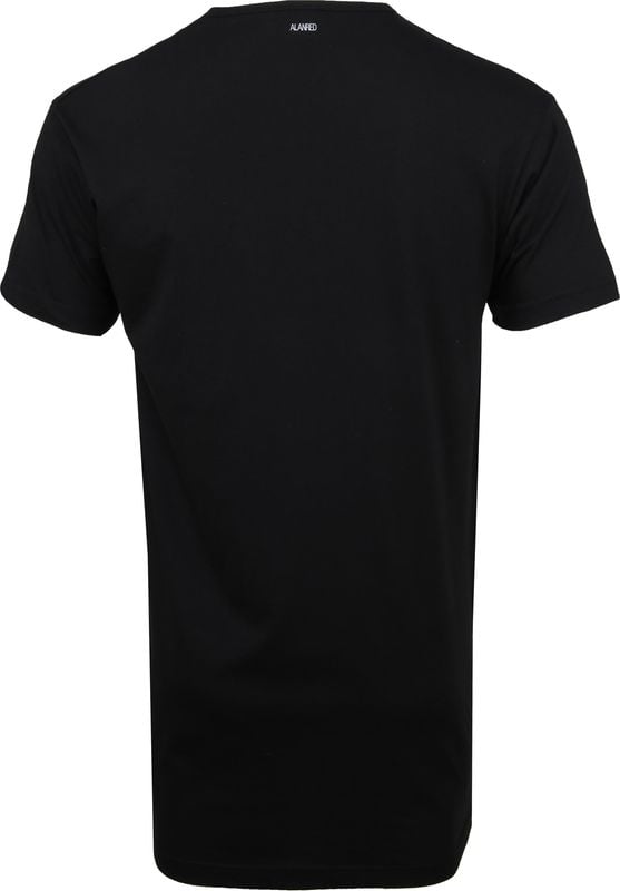 Alan Red Vermont Extra Lang V-Hals T-Shirt Zwart 2Pack