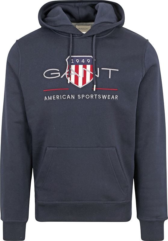 Gant hot sale navy hoodie