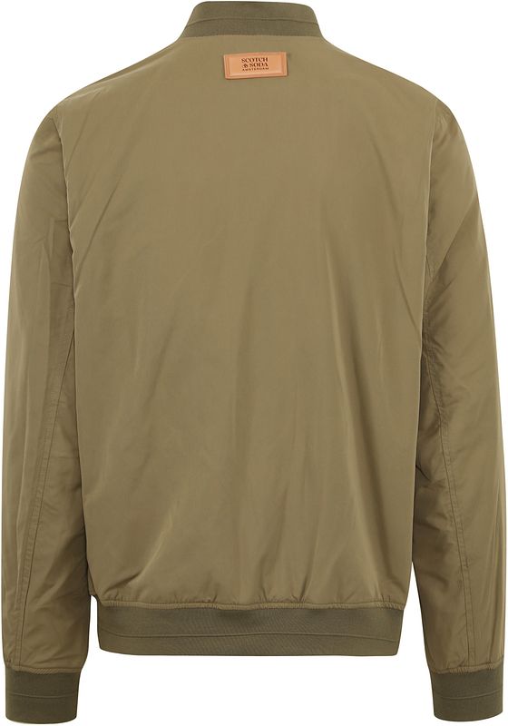 Scotch and soda green sale bomber jacket