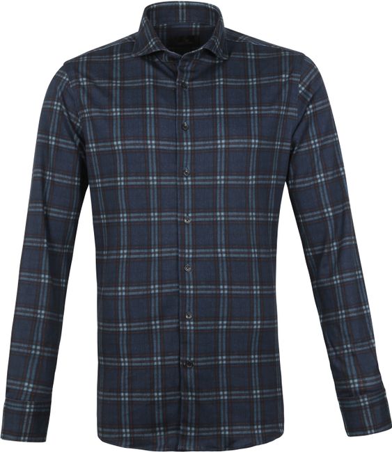 Vanguard Shirt Melange Check Blue VSI216224 order online