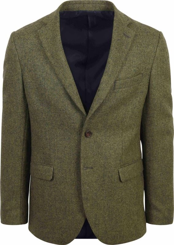 Suitable Tweed Blazer Herringbone Green BL-2BT-HBTWE-AW23-01 order online