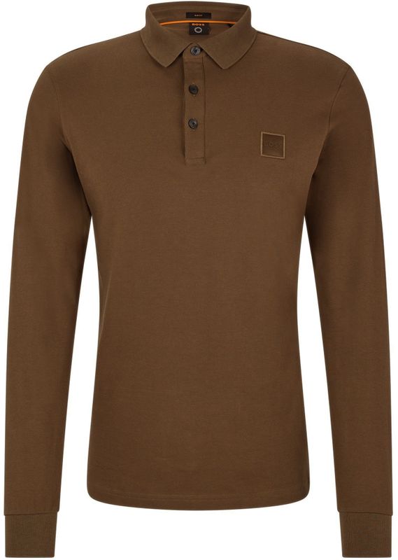 Boss passerby long sale sleeve polo shirt