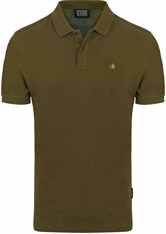 Brown and 2025 green polo shirt